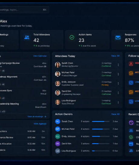 NEX AI coordinating people and meetings