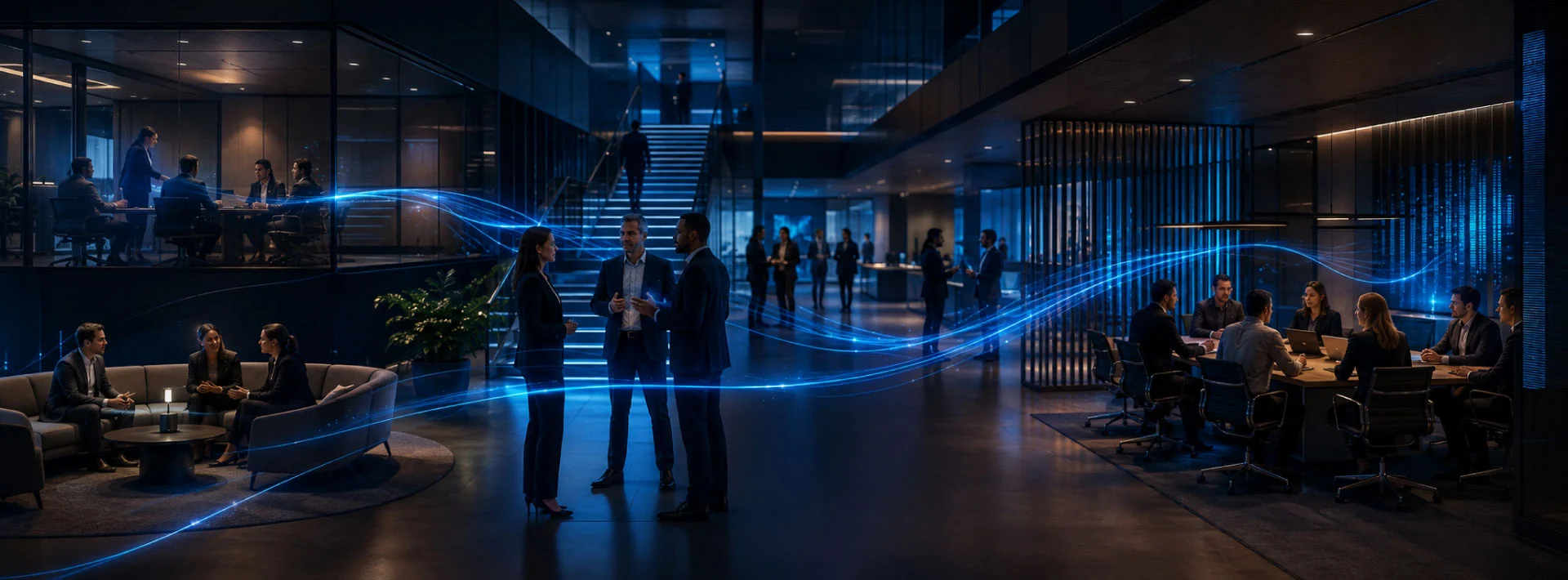 NEXUSS connected enterprise teams working across a unified intelligent organisation