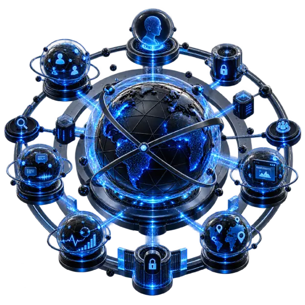 NEXUSS Trust Layer governing identity, permissions, authorised actions, tenant isolation and audit across the enterprise platform